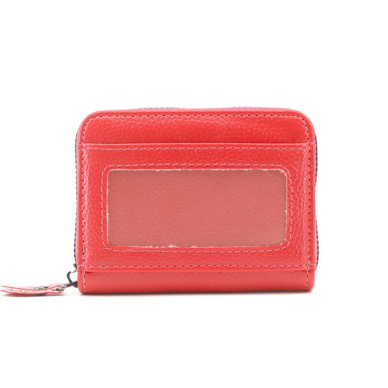 Wholesale Anti-demaxing lychee pattern card holder